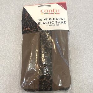 Cantu styling kit - 10 wig caps + elastic band NWT